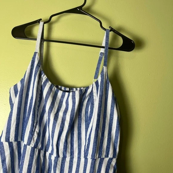 Old navy Blue and White Striped Dress - Picture 3 of 6